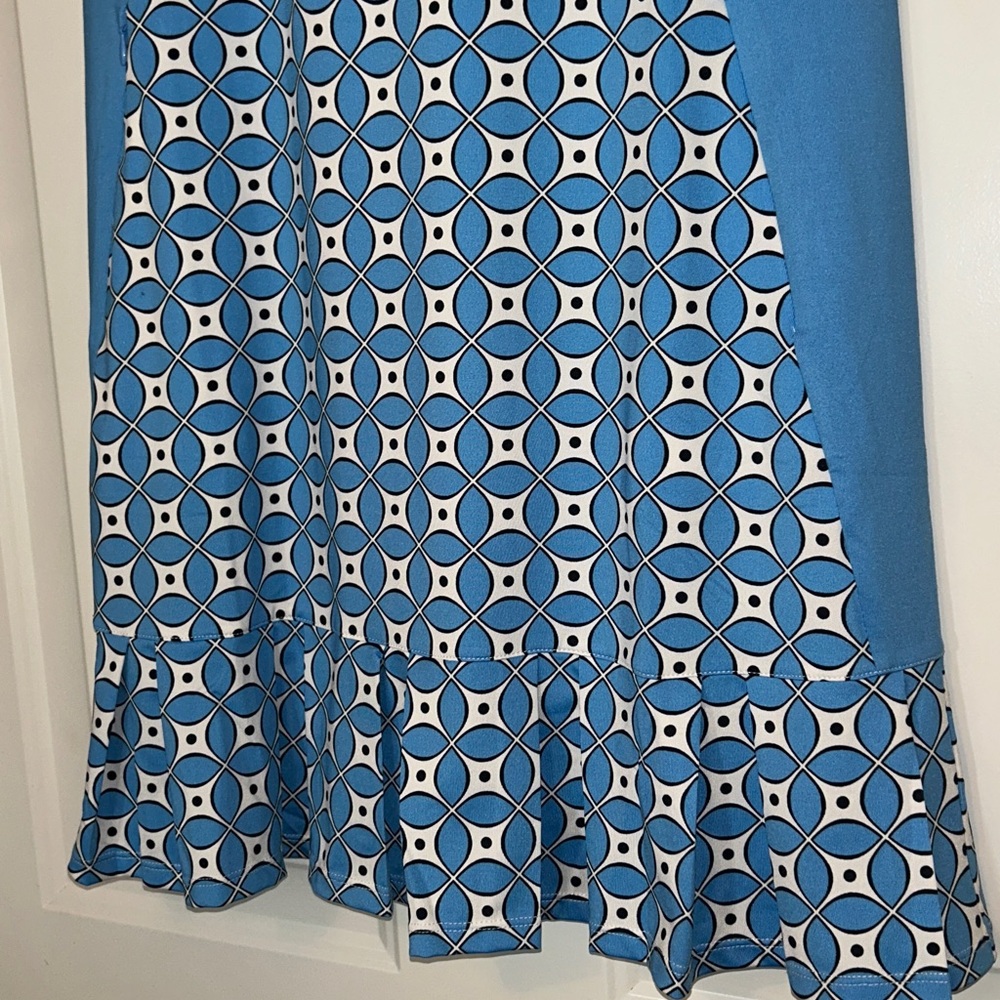 Tail Performance Golf Dress S Blue/White NWT Pocket Sleeveless Athletic Casual - Picture 3 of 14